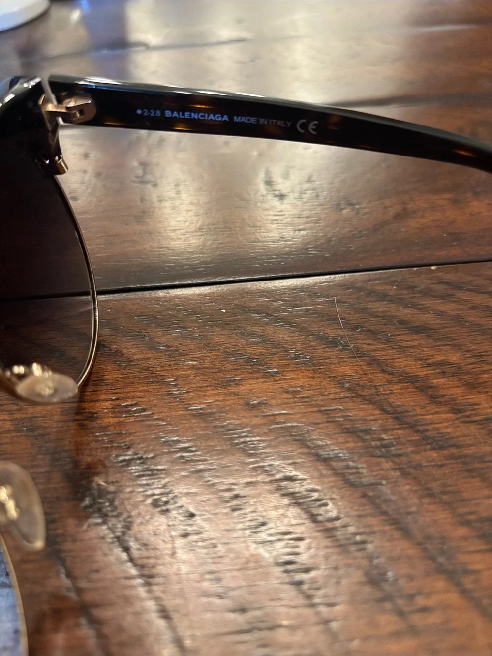 Balenciaga Boston Tortoise Shell Sunglasses